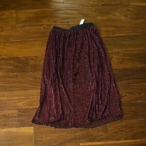Fancy Party Red & Back Skirt